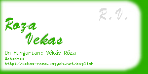 roza vekas business card